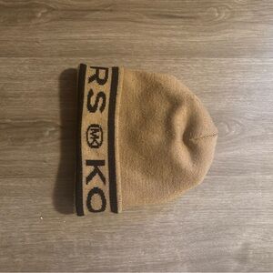 Michael Kors Brown Knit Beanie with Logo